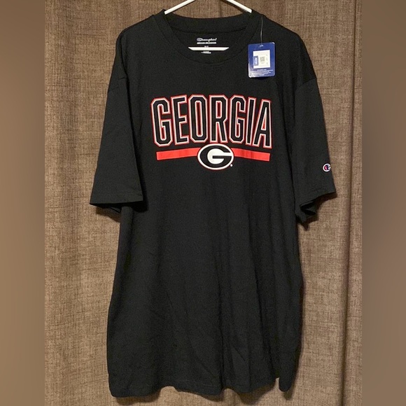 Champion Other - Georgia Champion Authentic Bulldogs Black Graphics Big and Tall Tee M XLT NWT